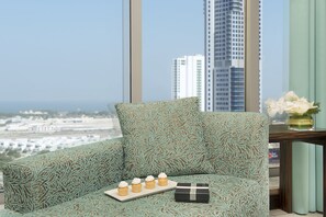 Premium bedding, minibar, in-room safe, desk