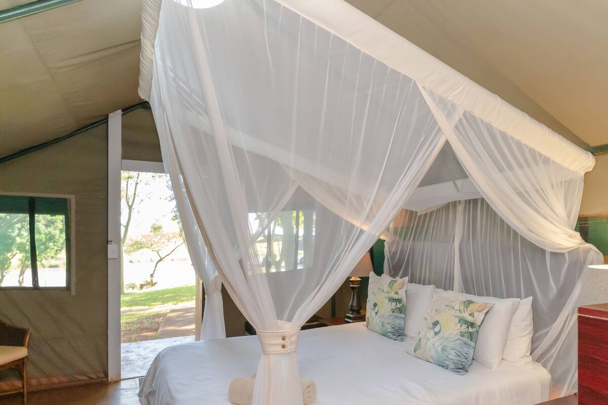 Safari Tent | Truy cập Internet không dây miễn phí, bộ trải giường