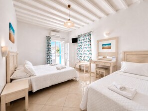 Basic Triple Room, 1 Bedroom - Cyclades Blue (Mykonos)
