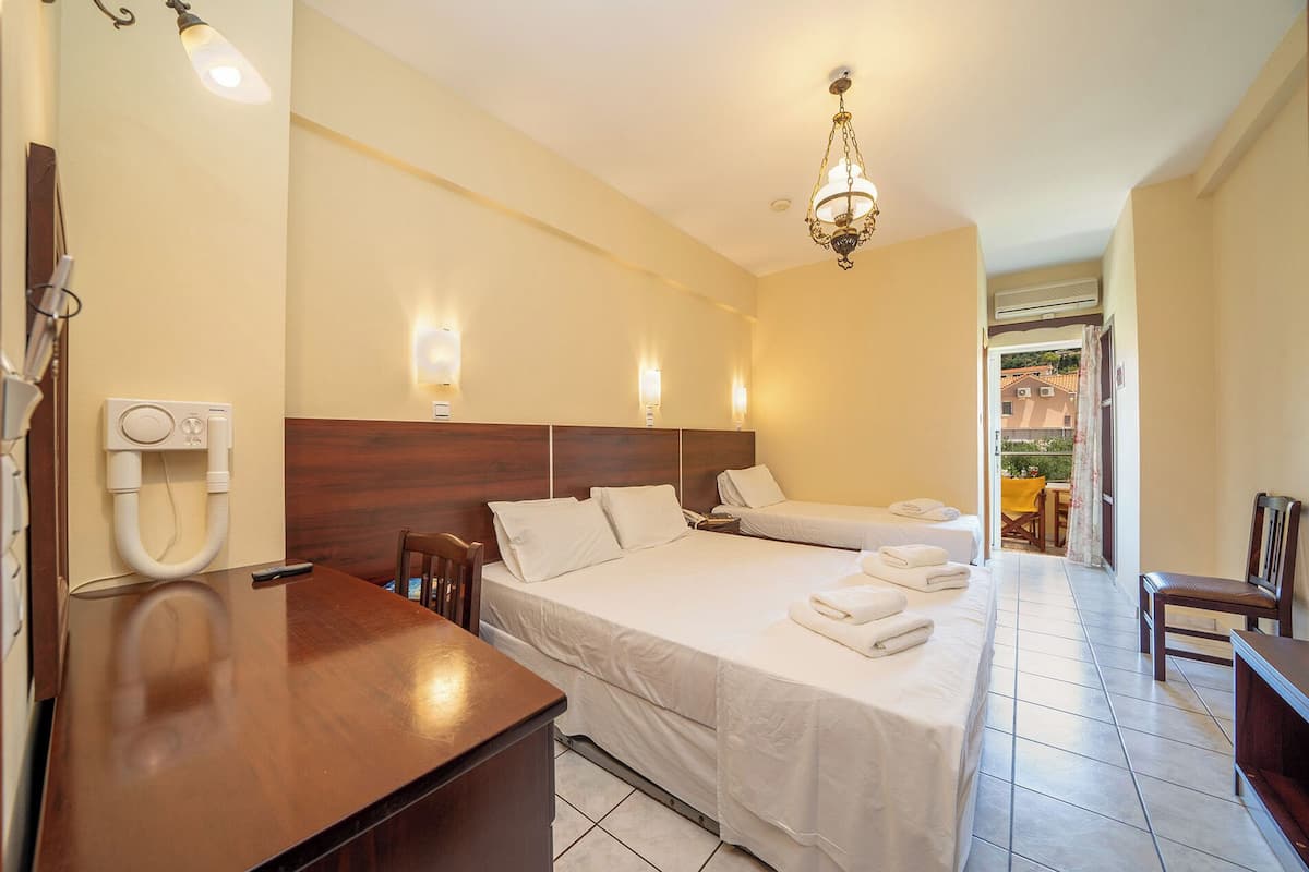 Triple Room, Mountain View | Iron/ironing board, free WiFi, bed sheets