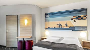 Doppelzimmer | Schreibtisch, schallisolierte Zimmer, kostenloses WLAN, Bettwäsche