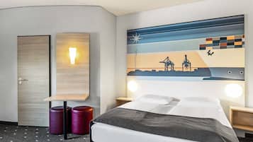 Doppelzimmer | Schreibtisch, schallisolierte Zimmer, kostenloses WLAN, Bettwäsche