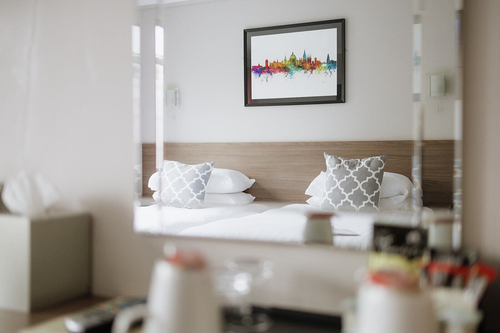 双床房 | 办公桌、熨斗/熨衣板、免费 WiFi、床单