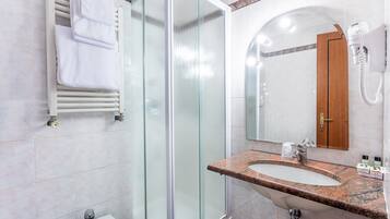 Free toiletries, hair dryer, towels