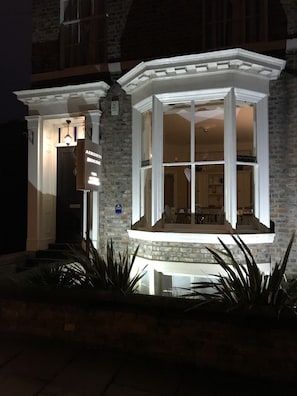 Front of property – evening/night