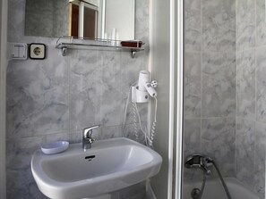 Free toiletries, hair dryer, towels