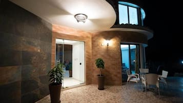 Front of property - evening/night