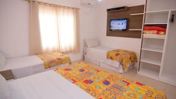 Frigobar, Wi-Fi de cortesia, roupa de cama