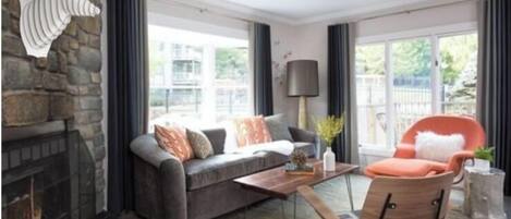 Balcony Cottage 2 | Living area | 40-inch LED TV with cable channels, TV, iPad