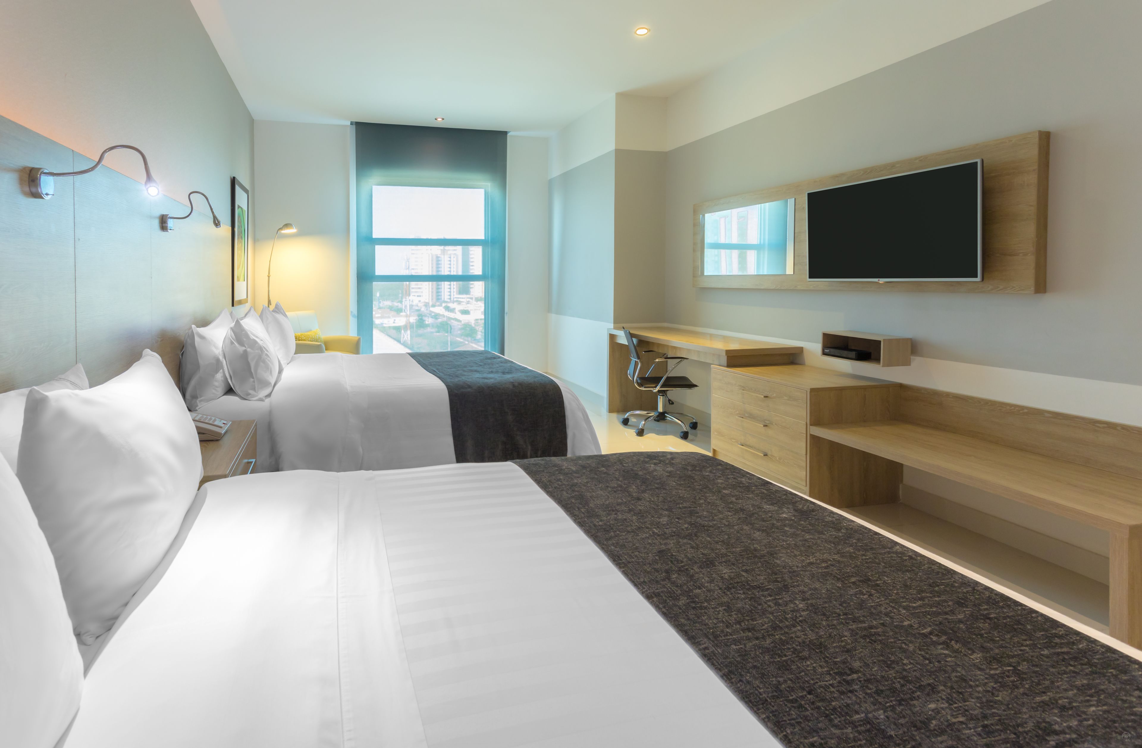 Deluxe Twin Room, 2 Queen Beds | View from room