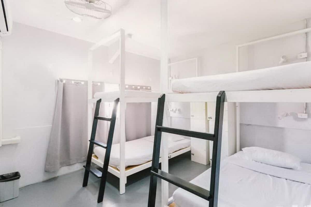 Desk, free WiFi, bed sheets