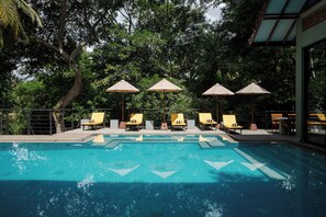 Outdoor pool, sun loungers - Arika Villa (Dambulla)