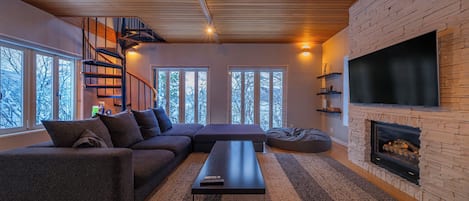 55-Zoll-Flachbildfernseher mit Digitalempfang, Fernseher, Netflix