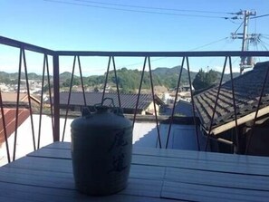 Single Futon in Japanese-Style Mixed Dormitory Room | Balcony