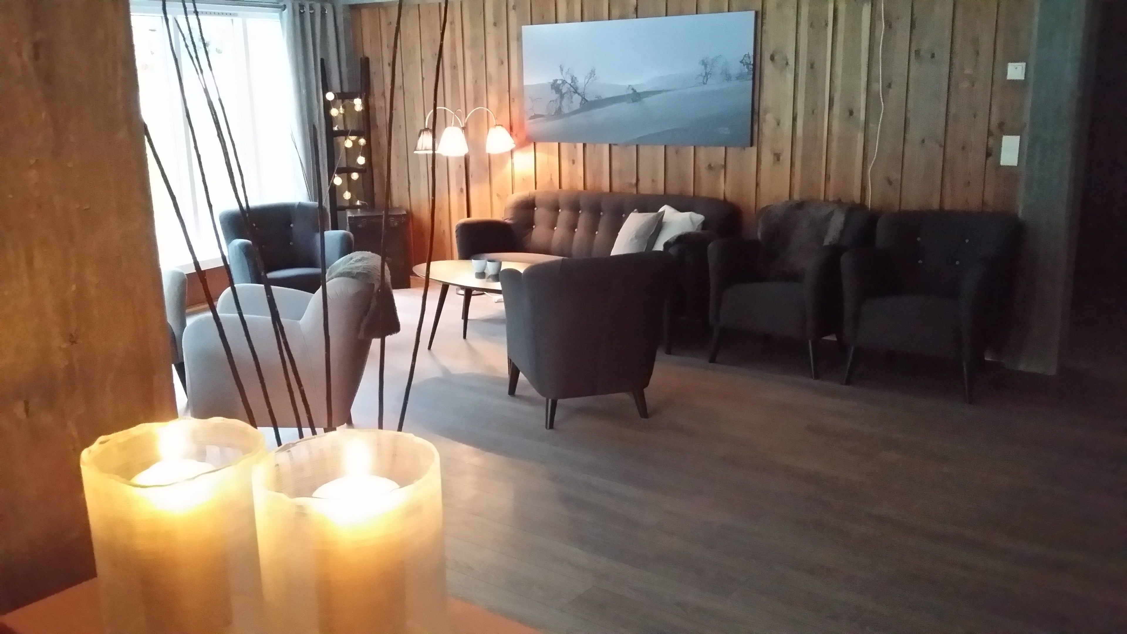 Sitteområde i lobbyen