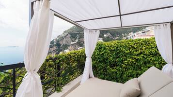Doppelzimmer, Balkon, Meerblick | Ausblick vom Zimmer