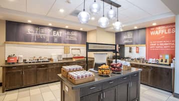Free daily buffet breakfast