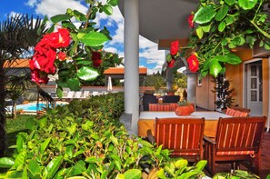 Comfort Apartment, 1 Bedroom, Patio, Pool View | Balcony view - Villa Vanilla with Heated Pool  (Zadar)