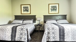 Double Room, 2 Queen Beds | Desk, iron/ironing board, cribs/infant beds, rollaway beds