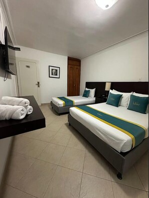 Sábanas de algodón egipcio, ropa de cama de alta calidad y minibar