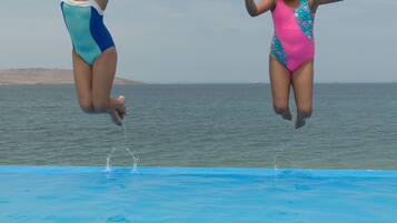 Guests can enjoy a refreshing swim in the pool.