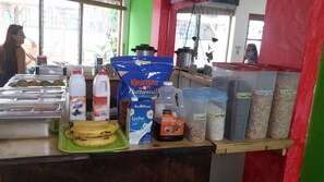 Free daily buffet breakfast