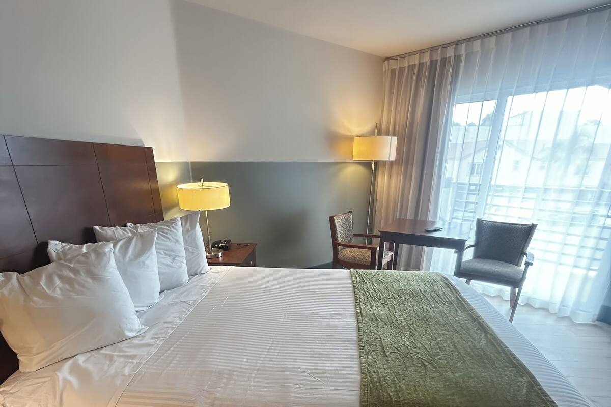 Standard Room, 1 Queen Bed, Balcony | Desk, laptop workspace, iron/ironing board, free WiFi