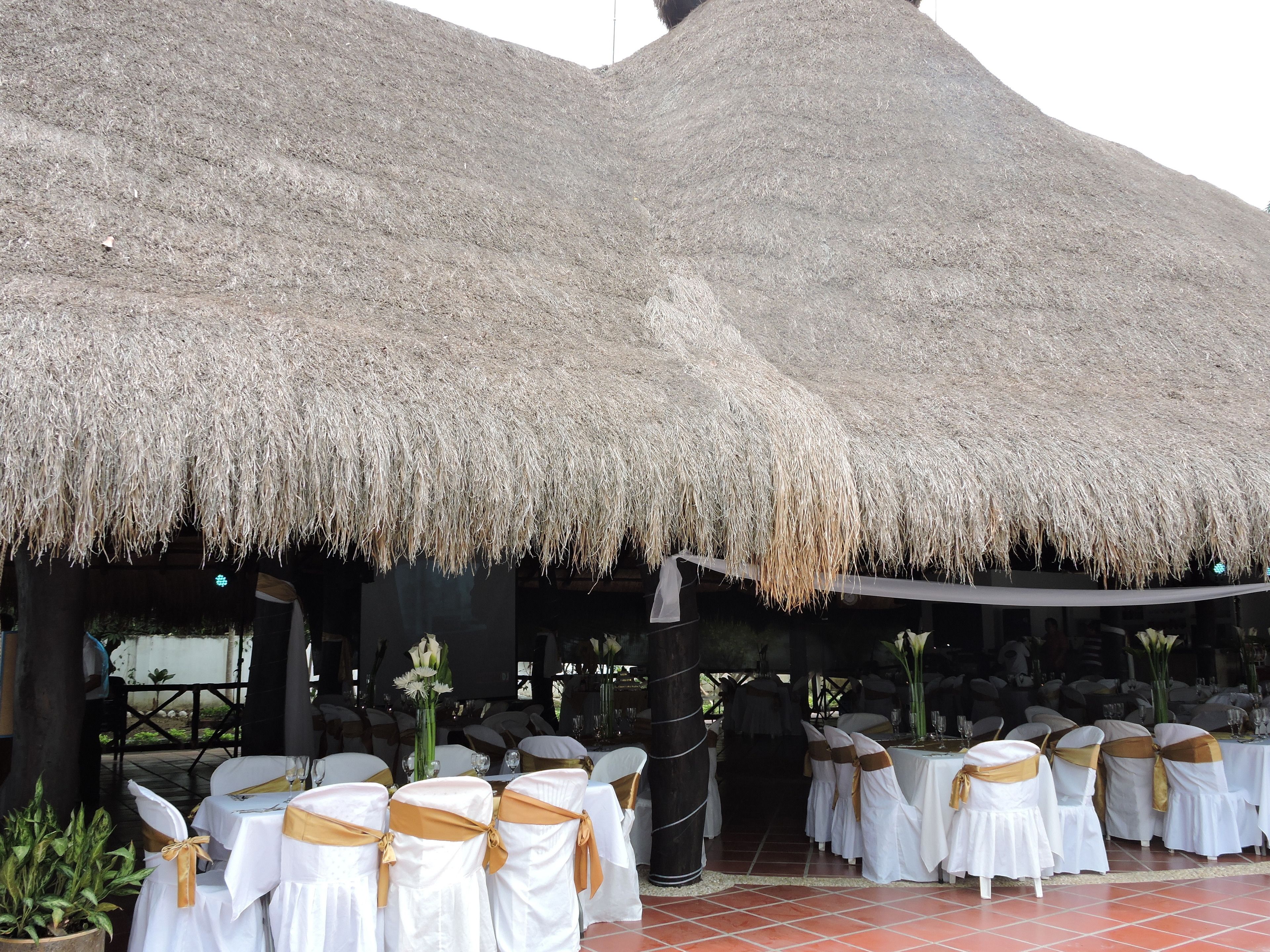 outdoor banquet area