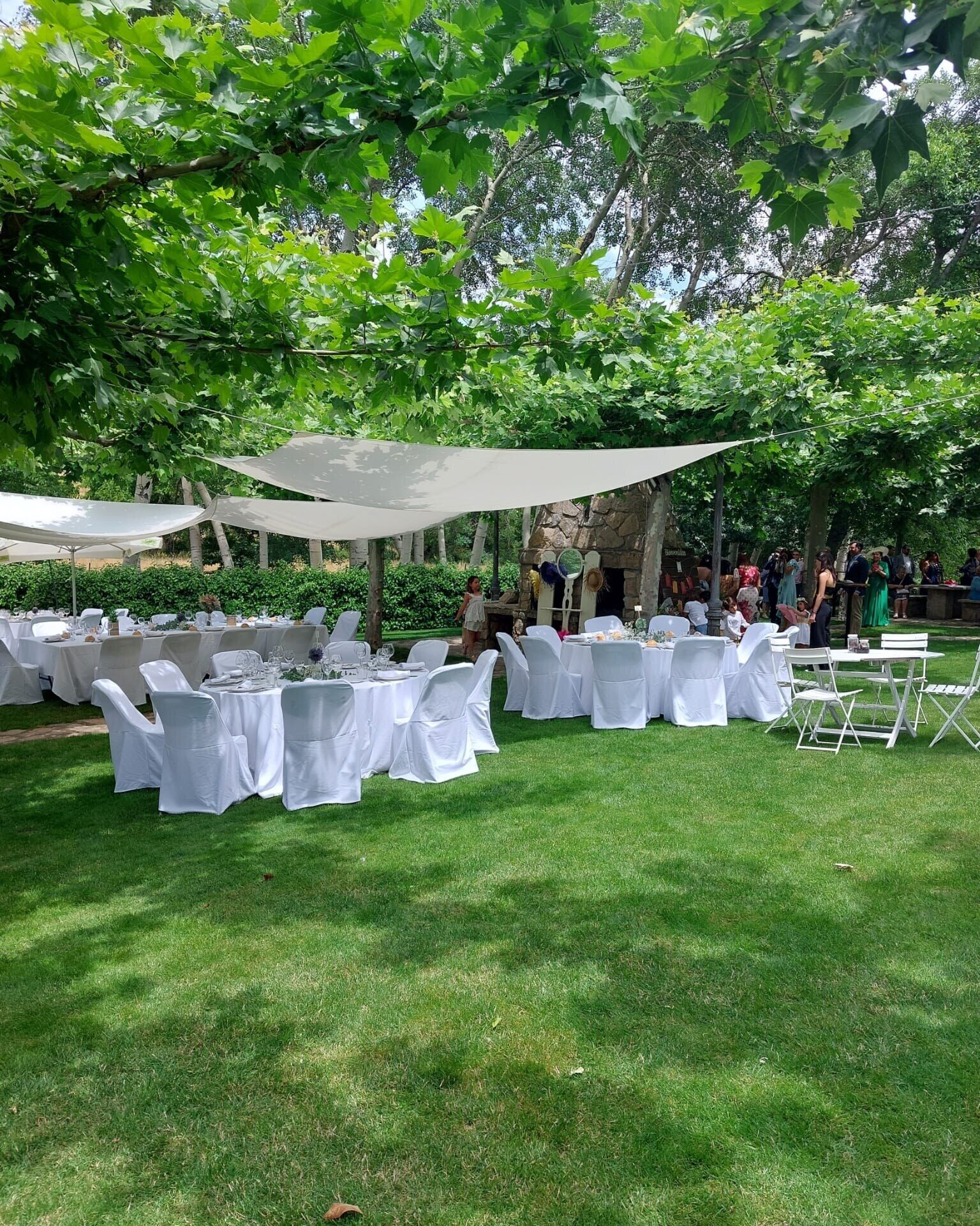 outdoor wedding area