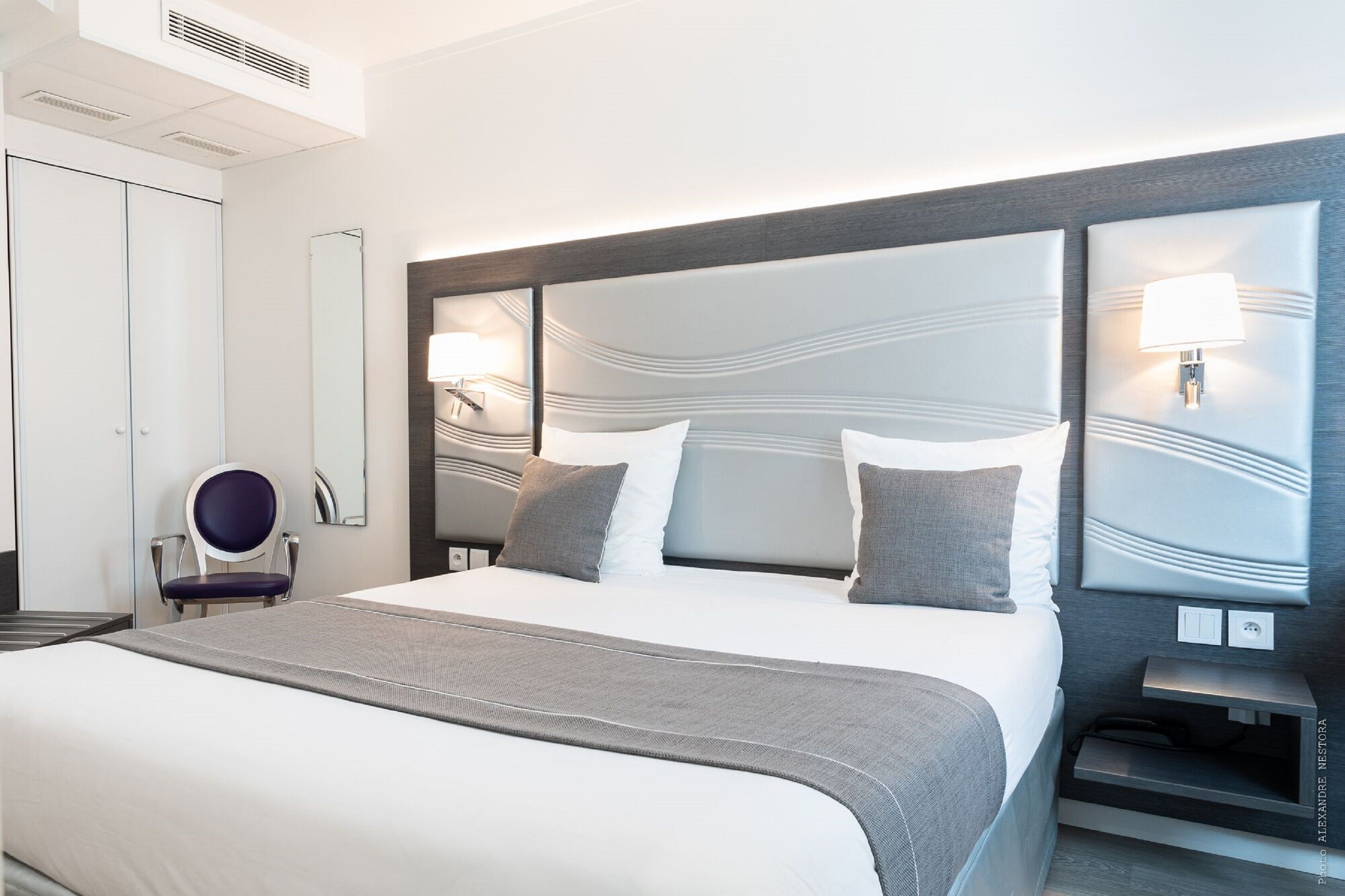 classic room | premium bedding, desk, laptop workspace, soundproofing