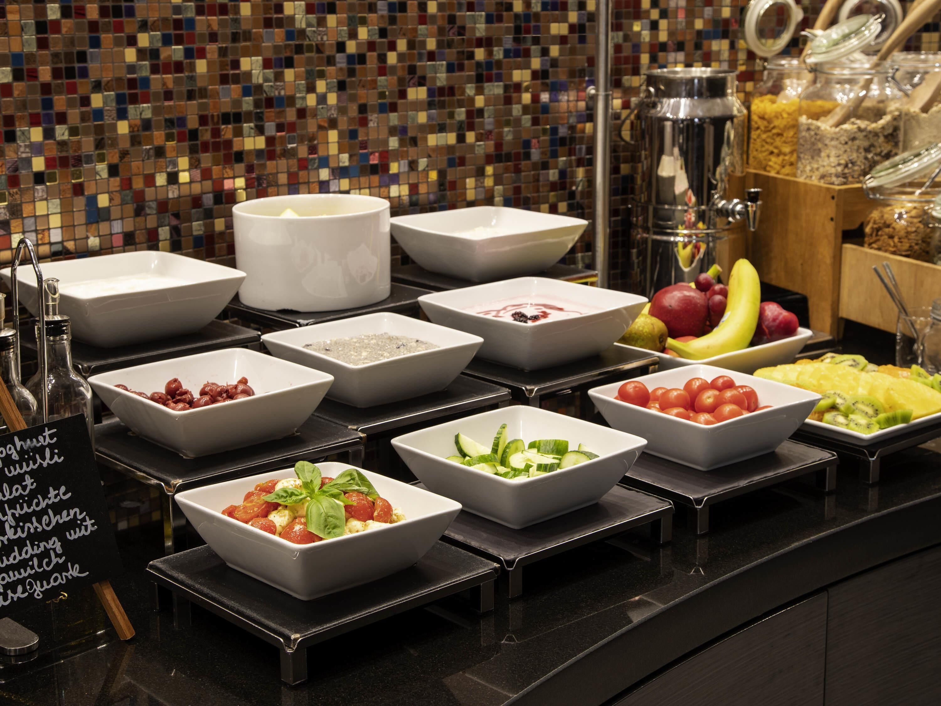 daily buffet breakfast (eur 14 per person)