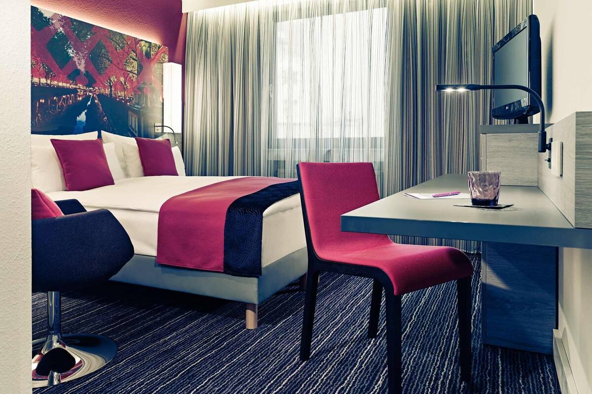 Chambre Standard, 1 lit jumeau | Coffre-fort, bureau, systĂšme dâinsonorisation