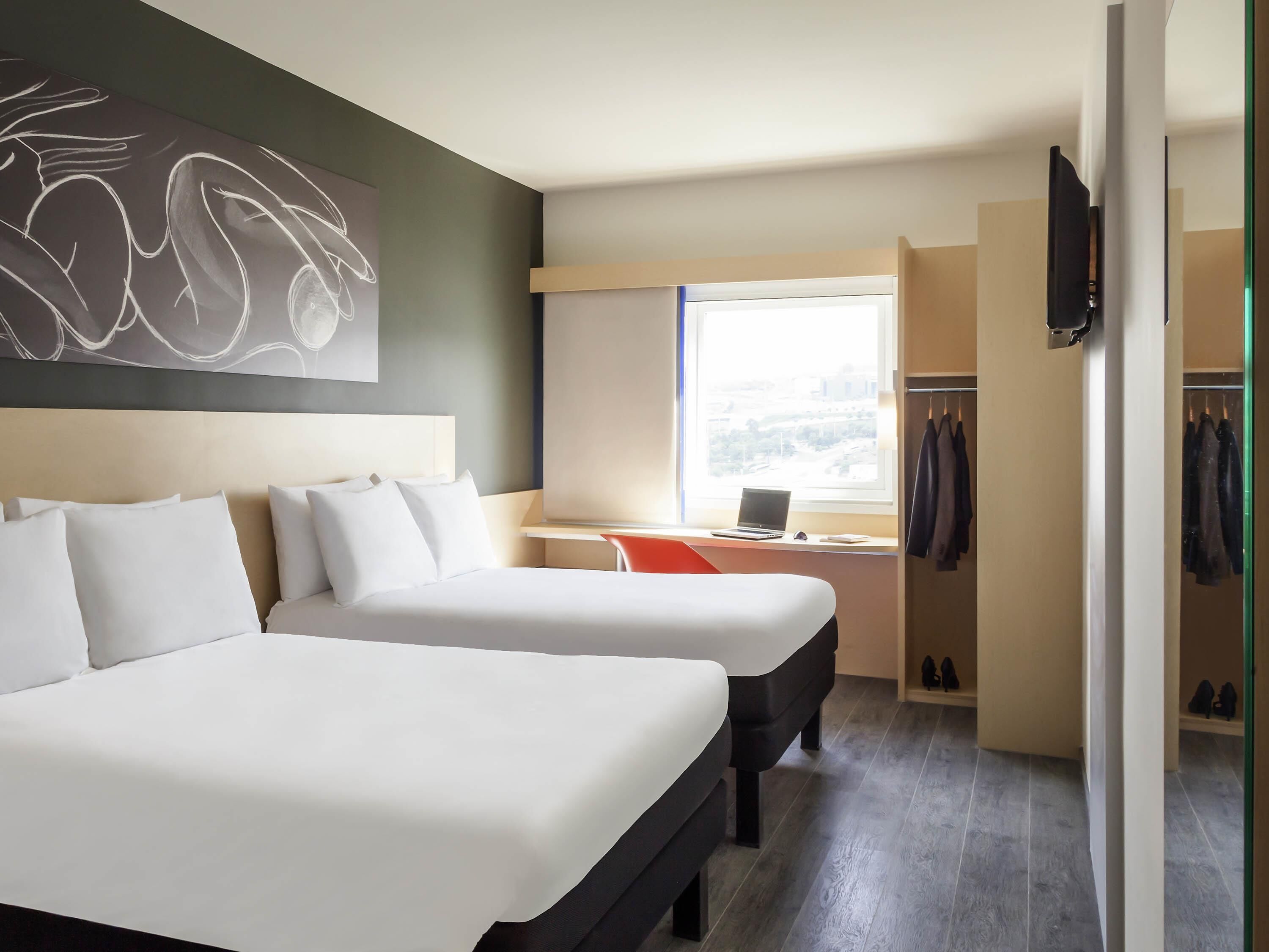 Standard Room, 2 Twin Beds | Desk, laptop workspace, iron/ironing board, free cribs/infant beds