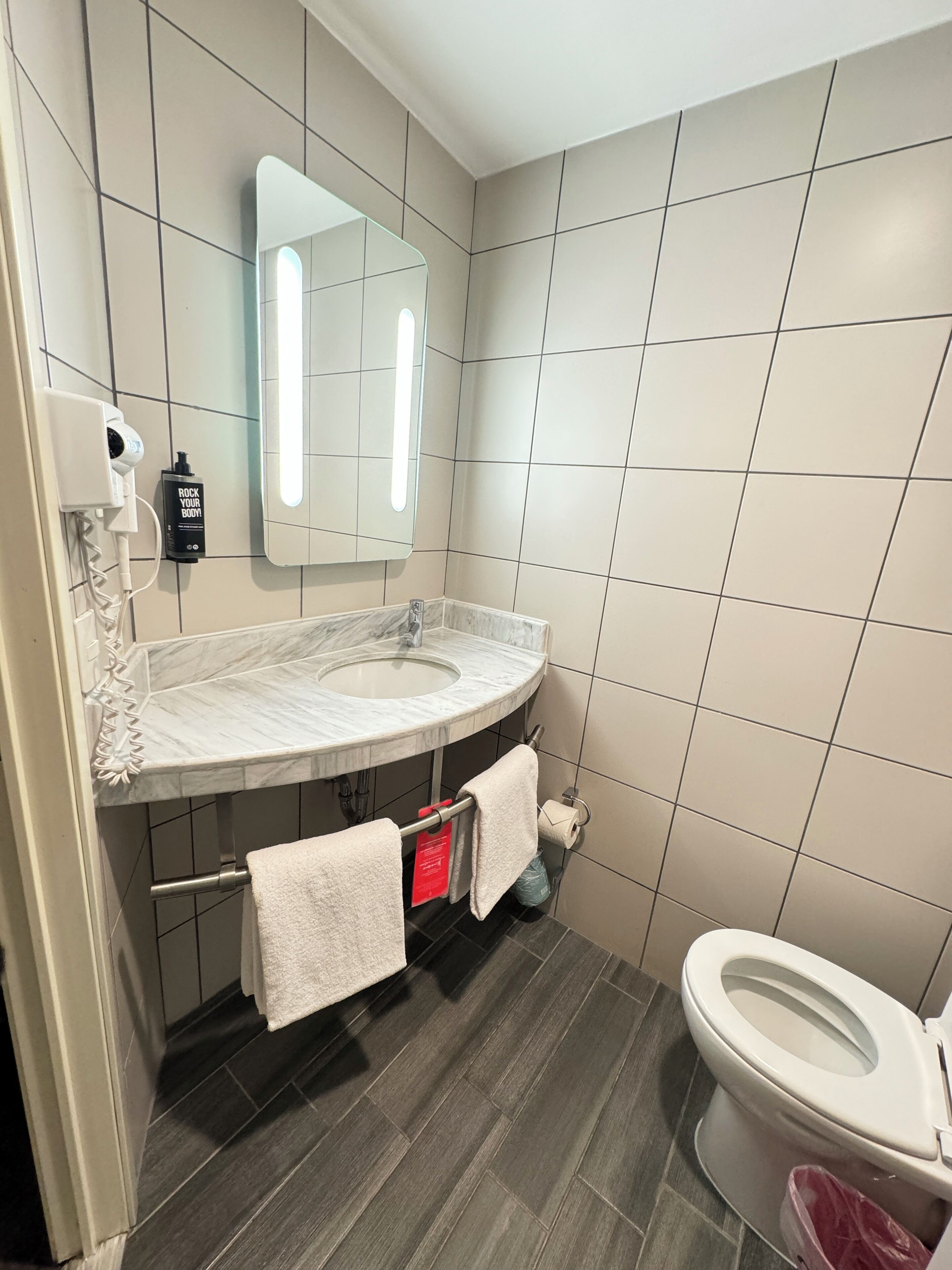 shower, rainfall showerhead, eco-friendly toiletries, hair dryer