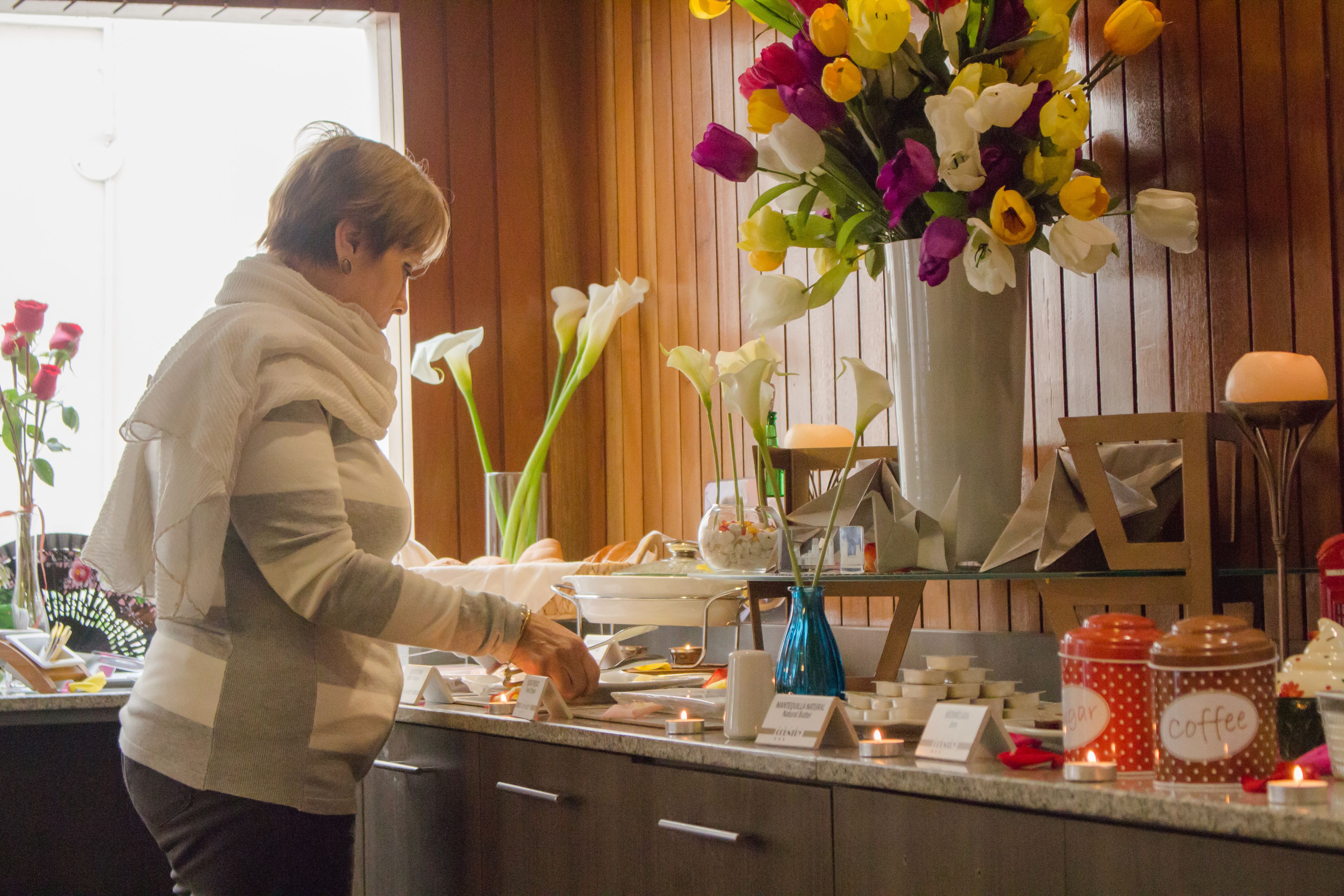 Free daily self-service breakfast 