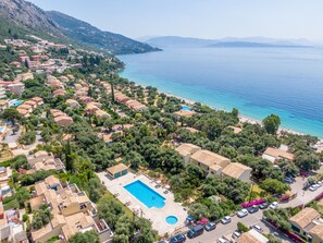 Aerial view - Barbati Beach Apartments (Corfu)