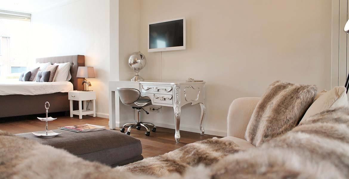 suite (bubbles) | living area | flat-screen tv