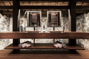 Wantilan 3 Bedroom Villa | Bathroom | Shower, hair dryer, towels - Suarga Padang Padang (Pecatu)