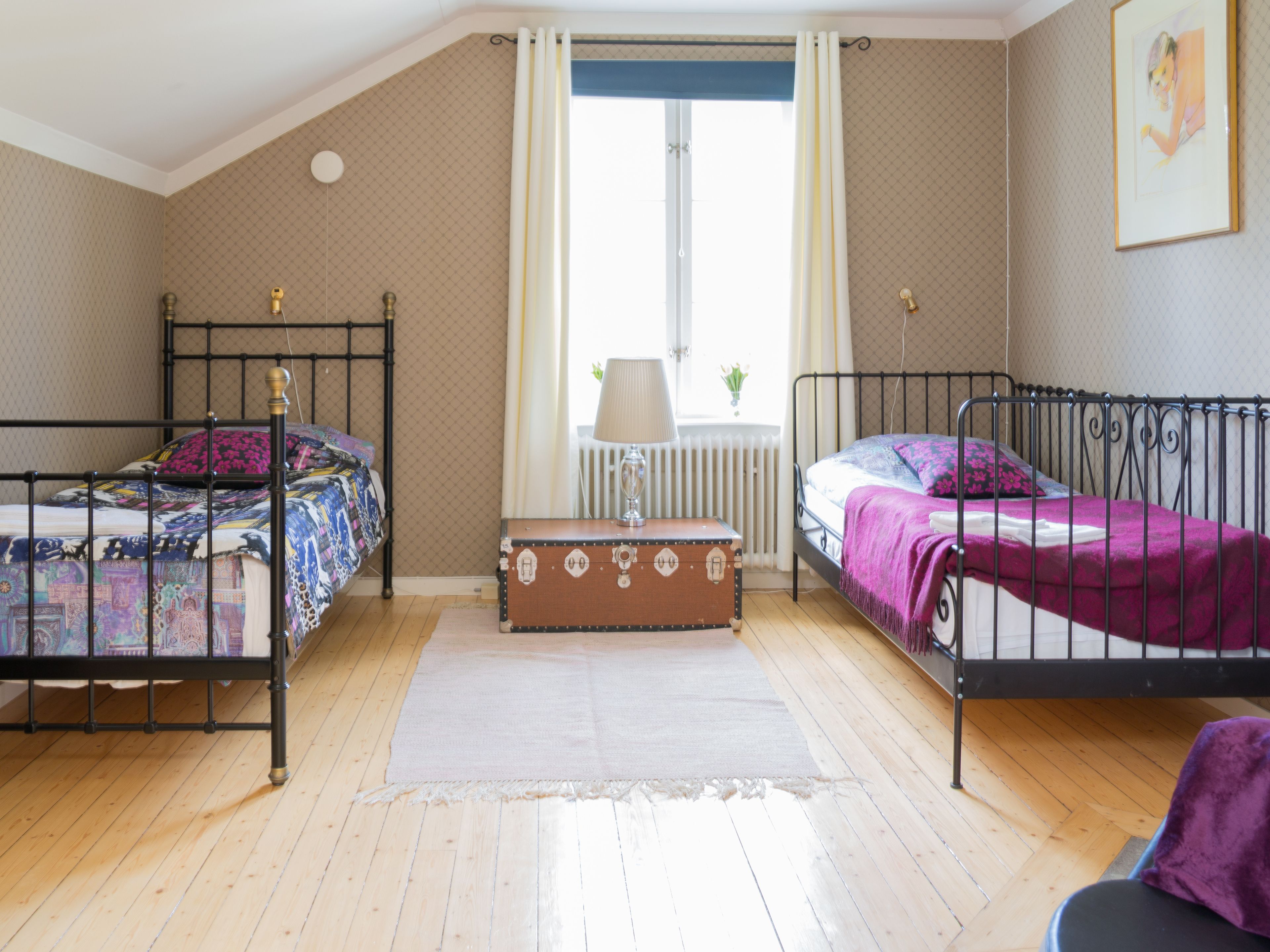 classic double or twin room, shared bathroom | free cots/infant beds, rollaway beds, free wifi, bed sheets