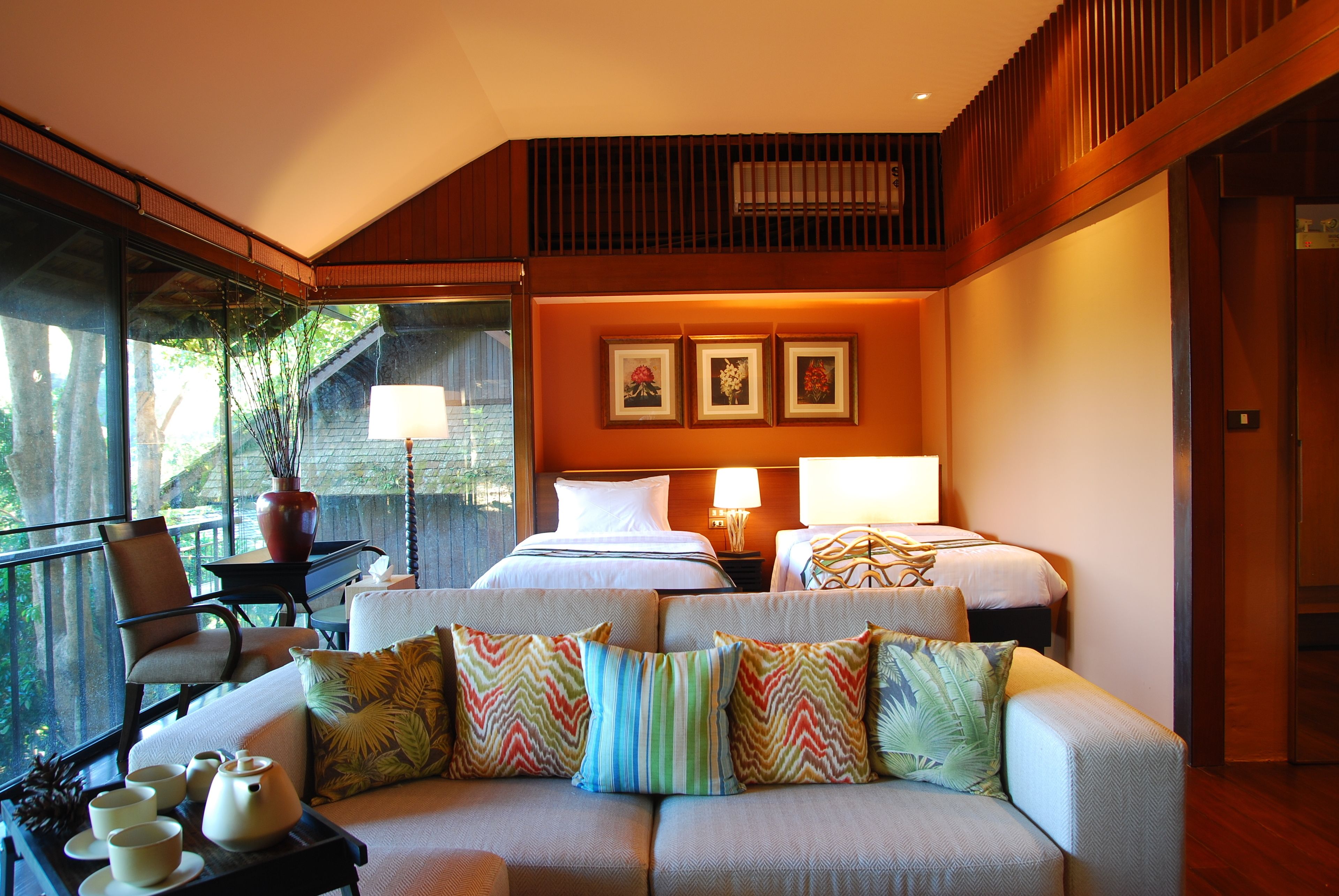 Ratree 1 Bedroom Villa | Living room | 42-inch flat-screen TV with satellite channels, TV