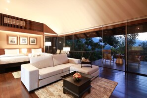 Kra Dang Nga 1 Bedroom Villa | Living room | 42-inch flat-screen TV with satellite channels, TV