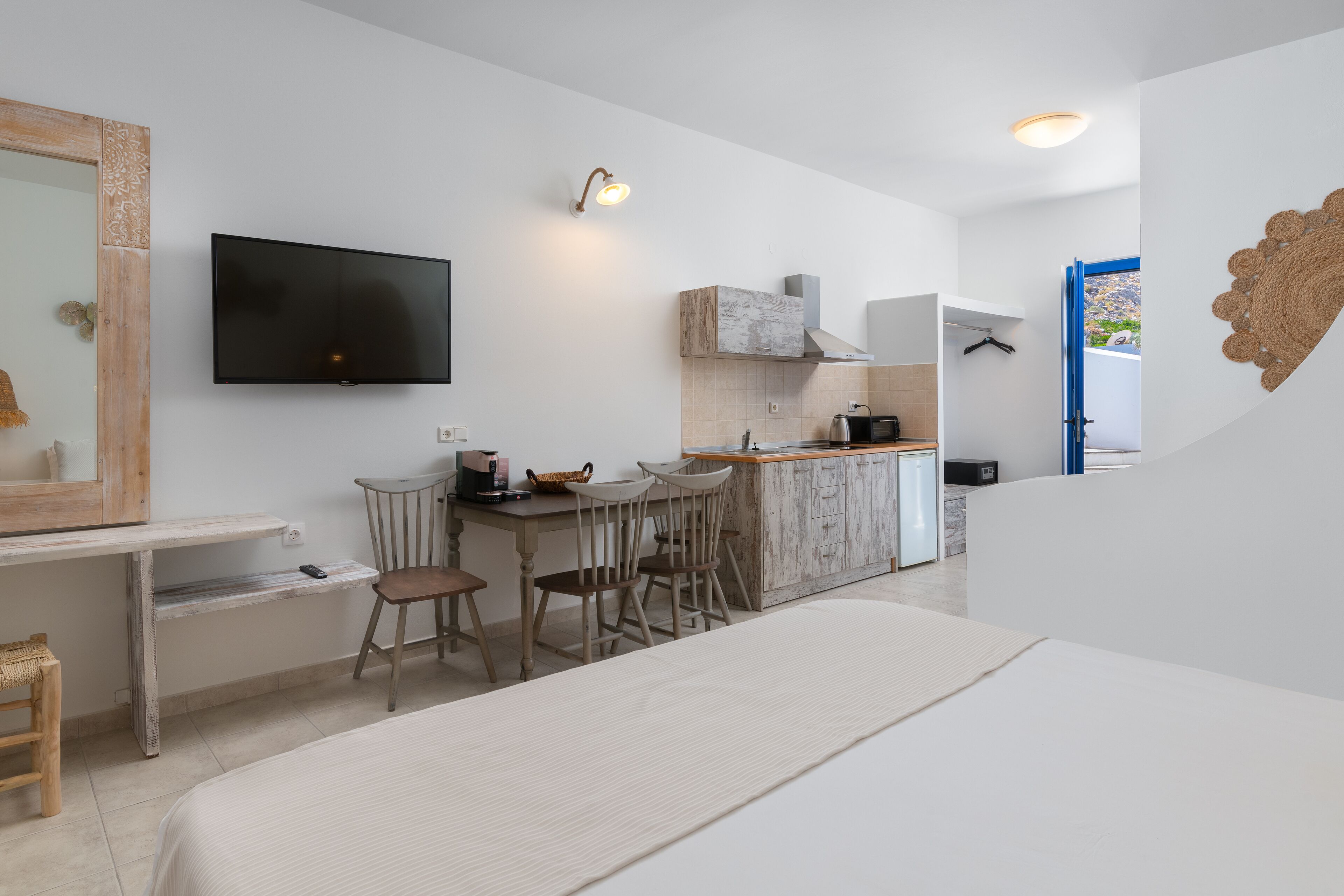 new renovated superior with panoramic sea and acropolis view (a/c included) | private kitchen | fridge, stovetop, coffee/tea maker, electric kettle