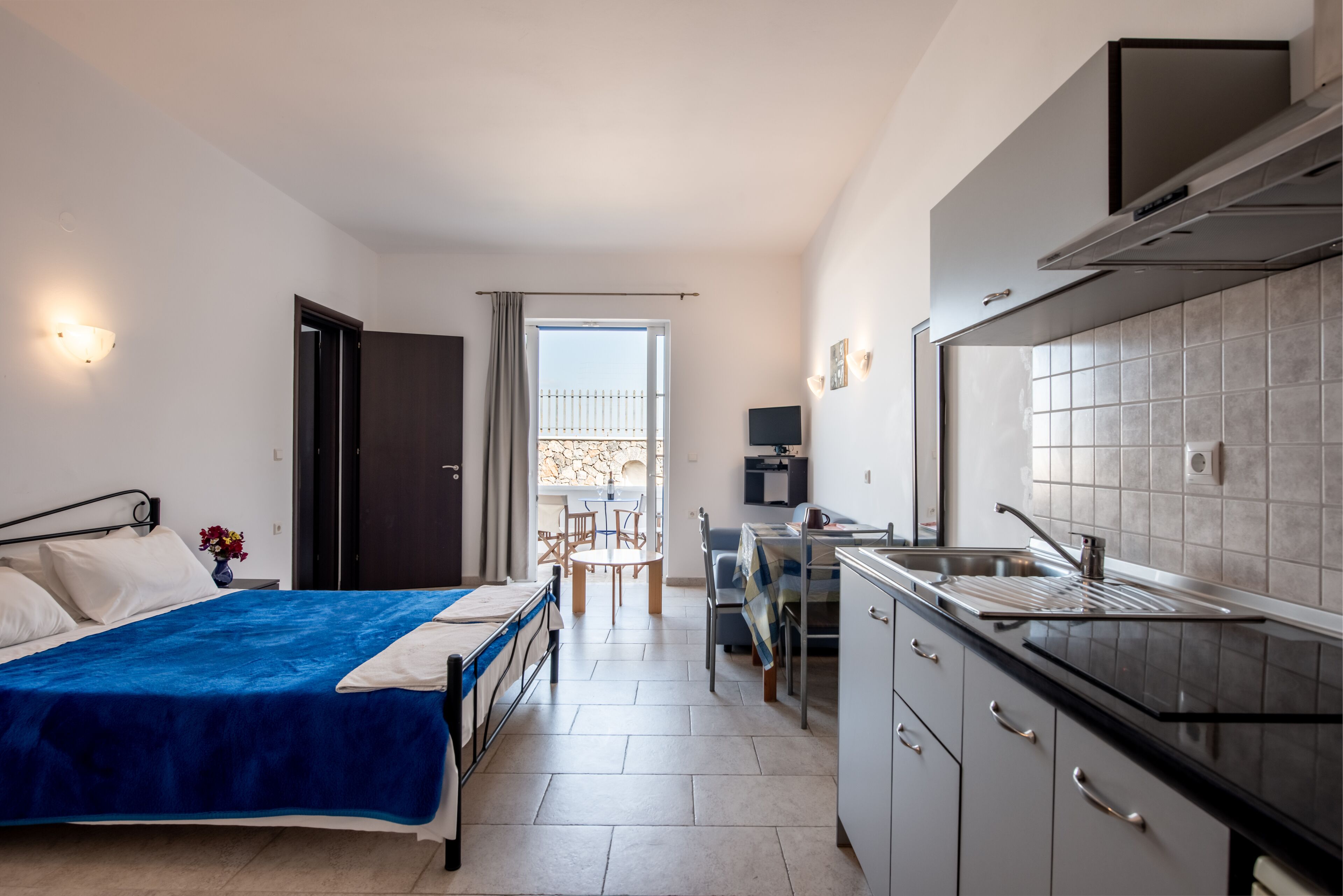 family apartment | private kitchen | fridge, stovetop, coffee/tea maker, electric kettle