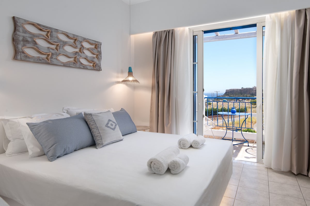 new renovated superior with panoramic sea and acropolis view (a/c included) | view from room