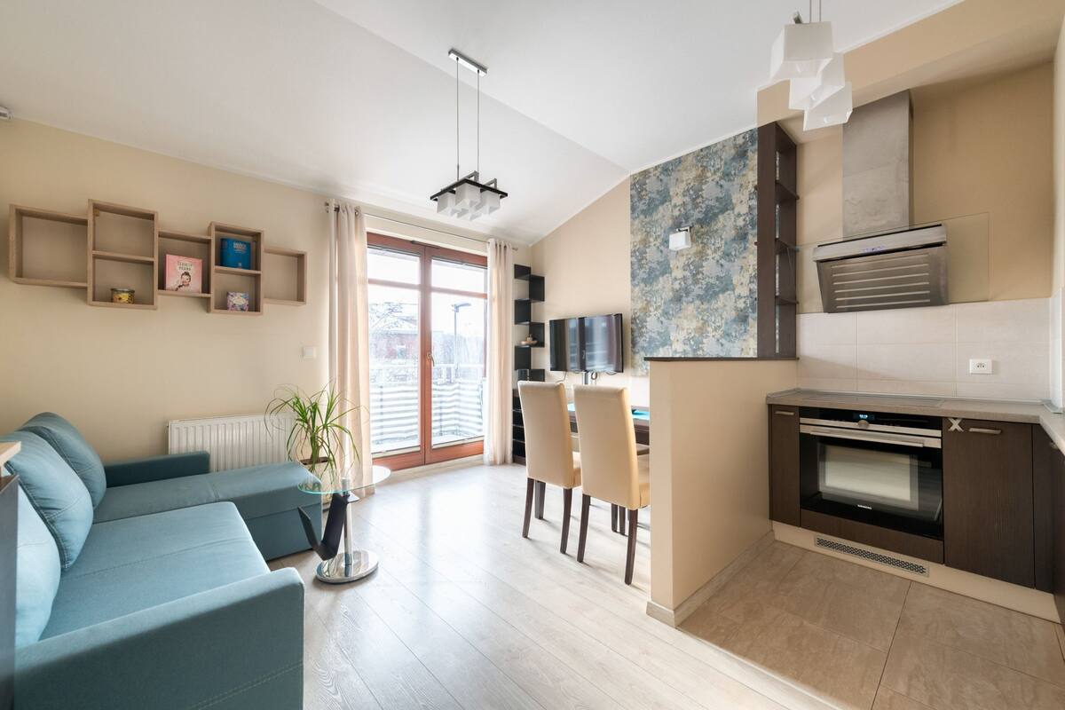 City Apartment, 1 Bedroom, Kitchenette (and balcony for 4 adults) | 1 bedroom, iron/ironing board, free WiFi, bed sheets