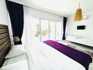 Kamar Triple Superior, pemandangan laut | Kedap suara dan Wi-Fi gratis