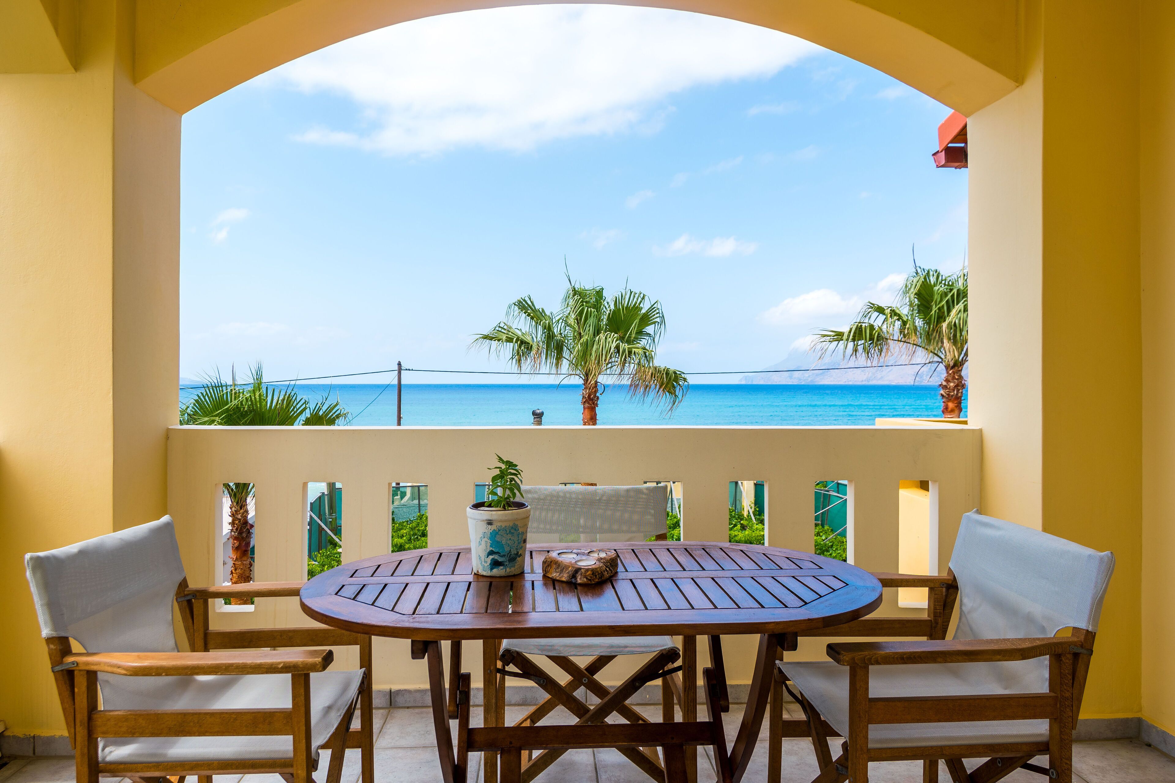 Apartemen, 1 kamar tidur, pemandangan laut | Teras/patio