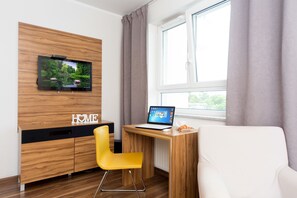 Økonomileilighet, balkong | Forretningsfasiliteter på rommet