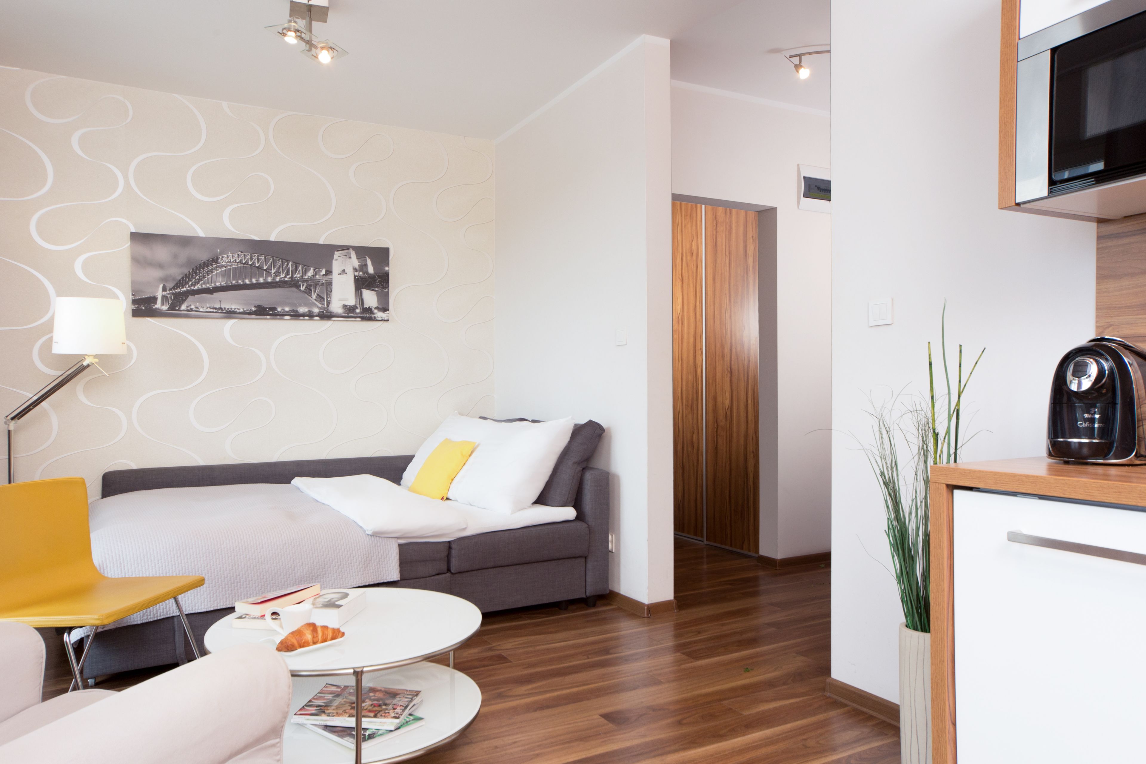 Economy-Apartment, Balkon | Eigene Küche | Kühlschrank, Mikrowelle, Herdplatte, Geschirrspüler