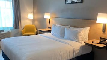 Pillow-top beds, desk, laptop workspace, iron/ironing board